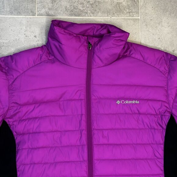 Columbia Powder Pillow Hybrid Jacket Women's XL Pink/Black NWOT - Picture 2 of 16